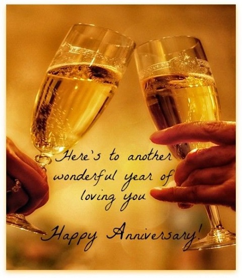 cheers for our anniversary