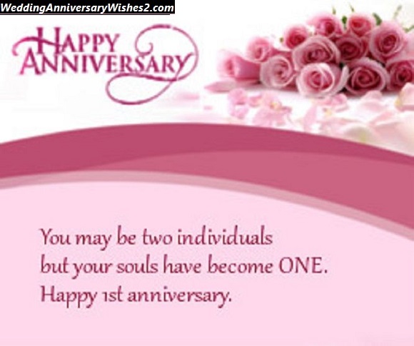 1st anniversary sms for friend