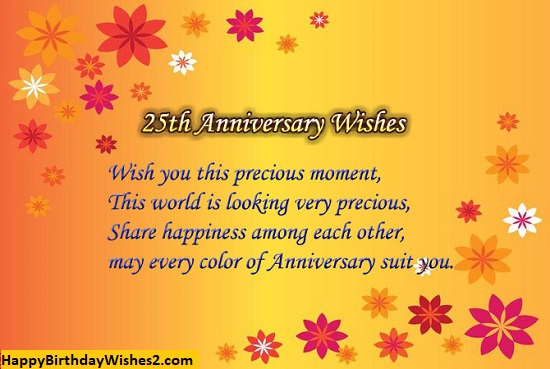 25th marriage anniversary wishes to uncle and