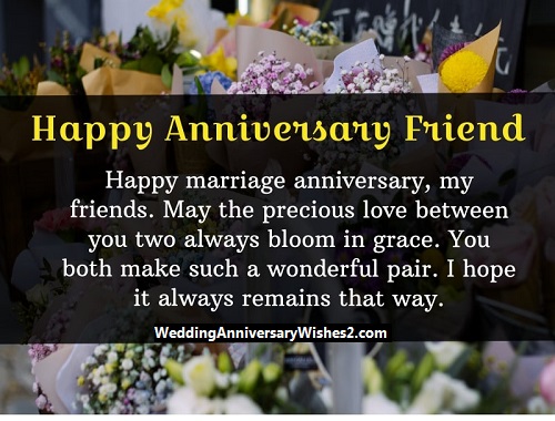 25th wedding anniversary wishes to friend