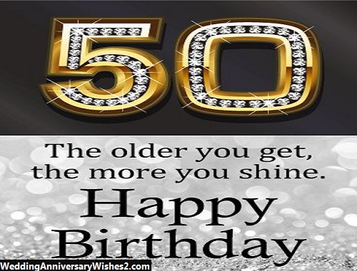 50th birthday wishes images