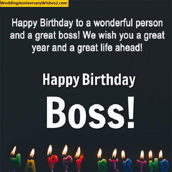 happy birthday boss      