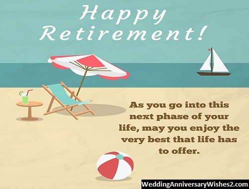 retirement wishes in english