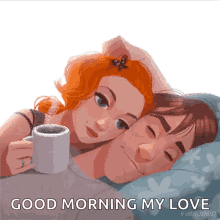 romantic good morning gif for him