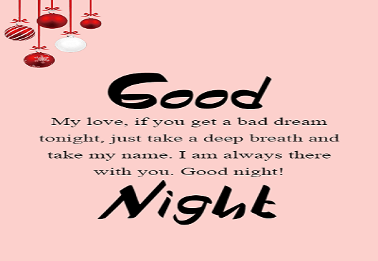 good night messages for him